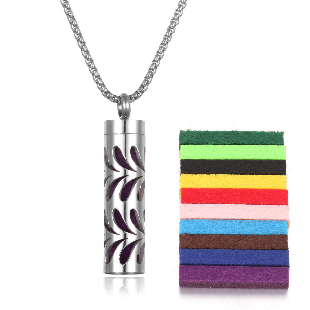 Titanium Steel Aromatherapy Pendant