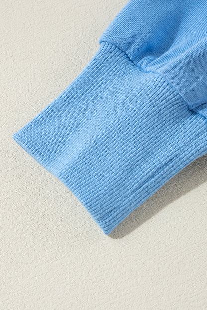 Bonbon – Sweatshirt mit Rundhalsausschnitt und sichtbaren Seitenschlitzen in Farbblock-Optik