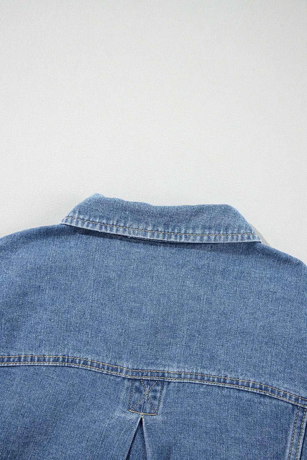 Wild Wind Washed Oversize-Jeansjacke mit Taschen