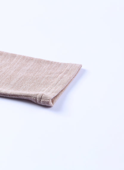 Rosa Tunika-Strickjacke mit offener Vorderseite und Taschen