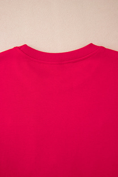 Feurig Rot Weihnachten Santa Baby Lametta Grafik Sweatshirt