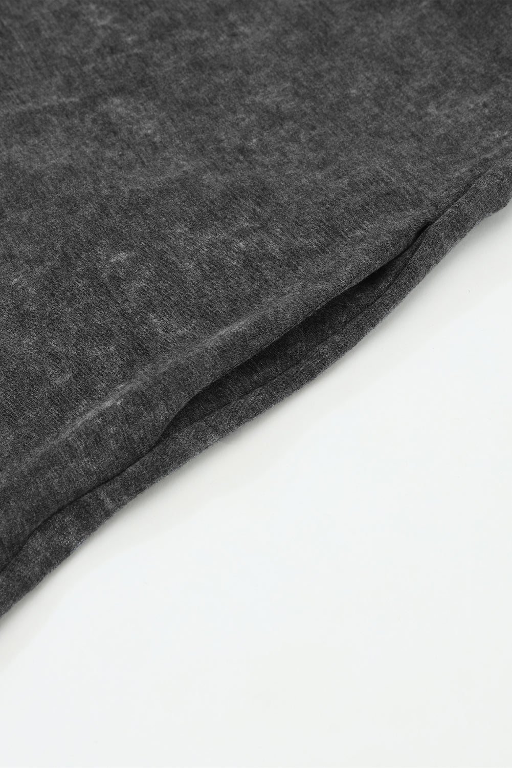 Schwarzer offener Cardigan mit Fransensaum und Taschen