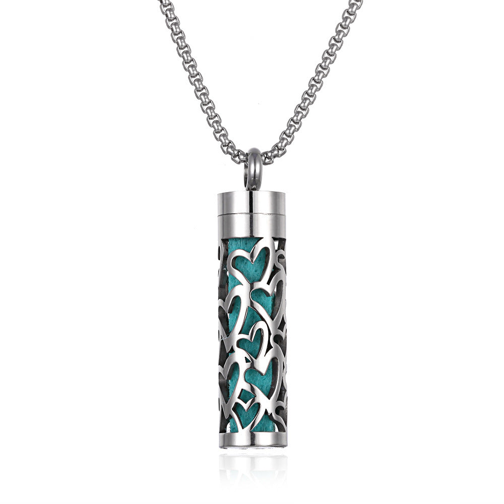 Titanium Steel Aromatherapy Pendant