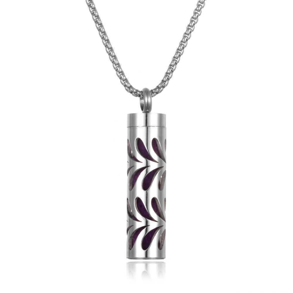 Titanium Steel Aromatherapy Pendant