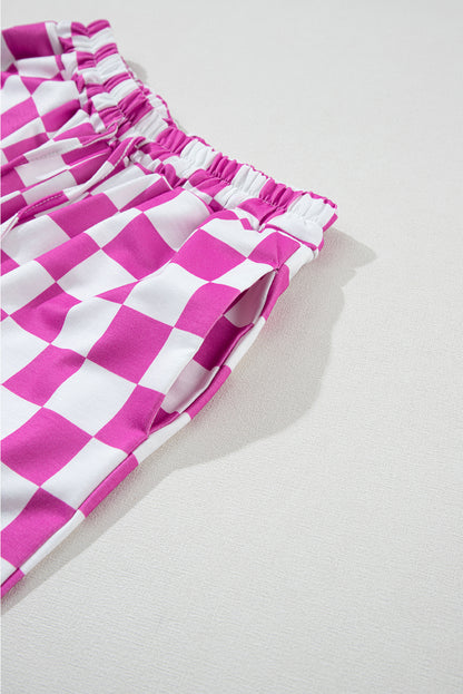 Hellrosa Lounge-Set mit T-Shirt und Hose mit „Be Mine“-Print