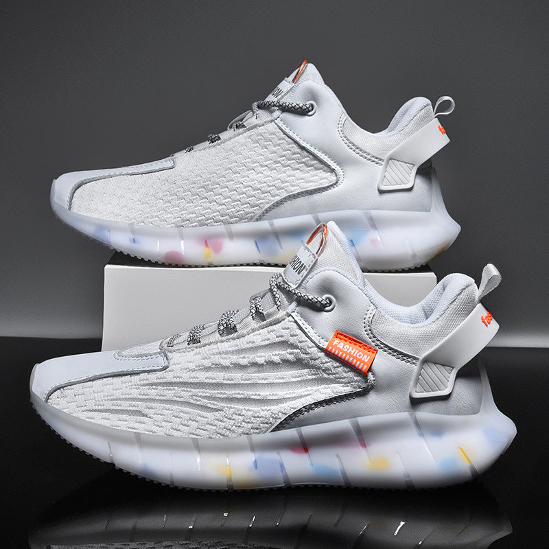 Trendy Breathable Sports Shoes: Lightweight Running Sneakers with Popcorn Design