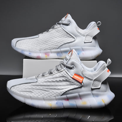 Trendy Breathable Sports Shoes: Lightweight Running Sneakers with Popcorn Design