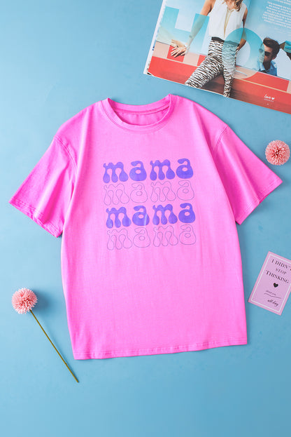Bonbon MAMA – Oversize-T-Shirt mit Grafik