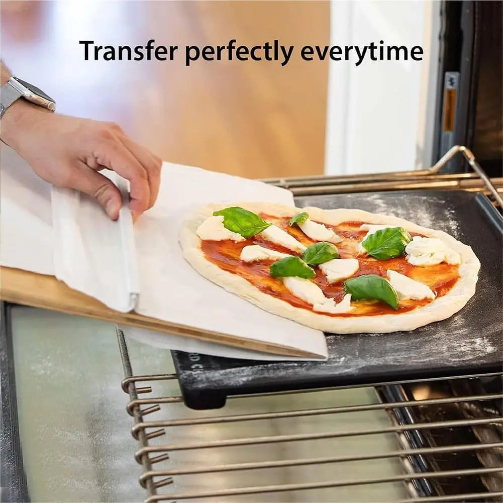 Sliding Pizza Shovel & Non-Stick Cutting Board: Convenient Kitchen Baking Tool"