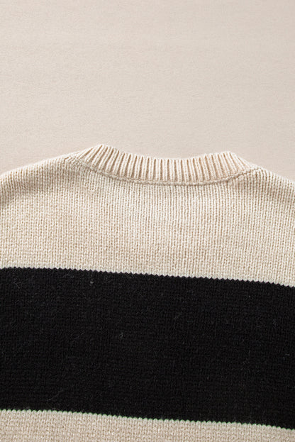 Lockerer Pullover im Jet Stream-Farbblock-Design