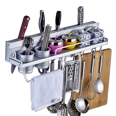 Küche multifunktionale Küchenutensilien, Essstäbchen, Küchen- und Toilettenartikel, Raum Aluminium Werkzeug Wandhalter Fabrik Direktverkauf