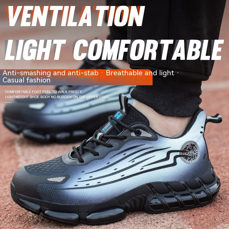 Breathable Labor Protection Shoes For Men And Women Are Safe Against Smashing And Puncturing