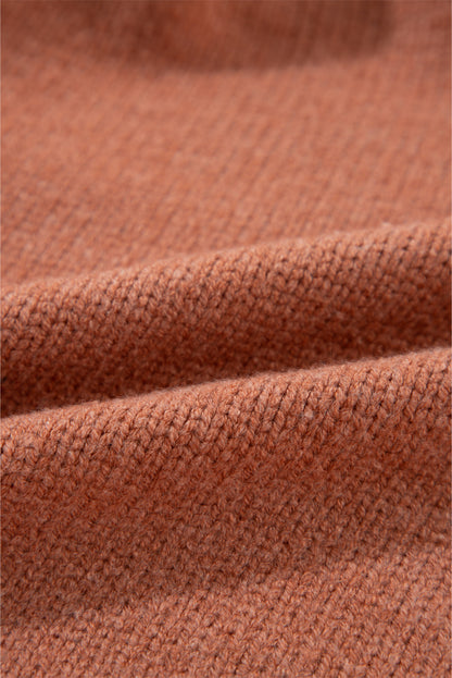 Kurzer Cardigan mit überschnittenen Schultern und offener Vorderseite in Hellbeige