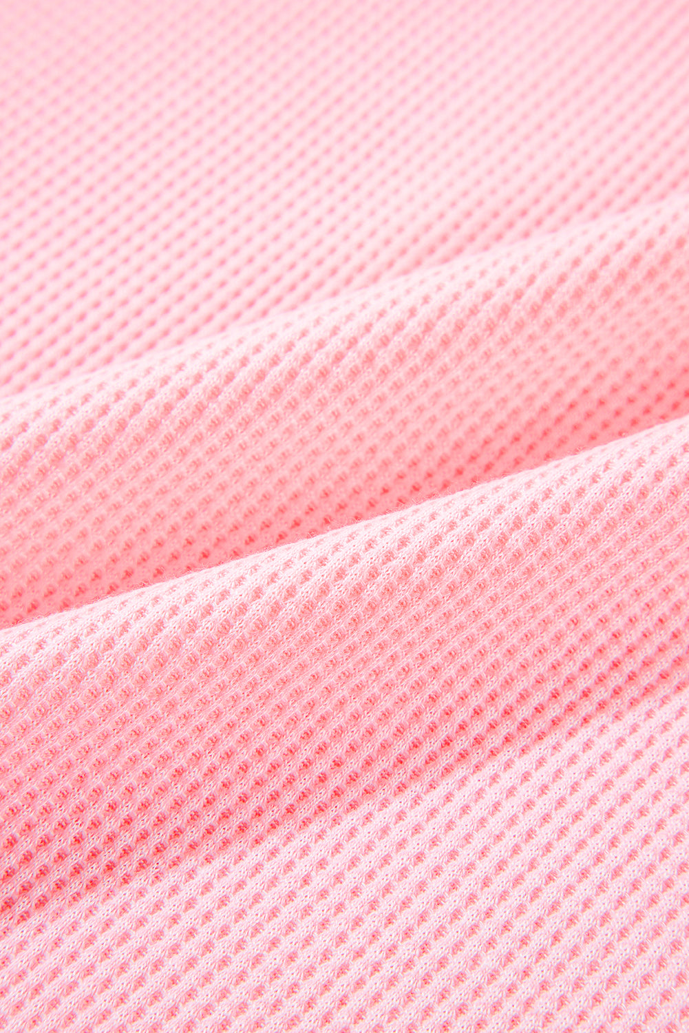 Pink Plus Size Ribbed Exposed Seam Tee and Shorts Set