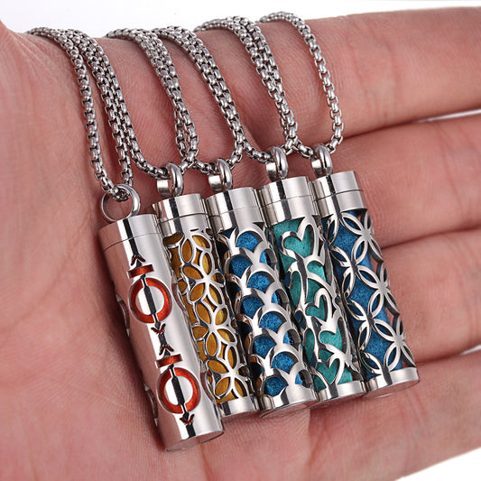 Titanium Steel Aromatherapy Pendant