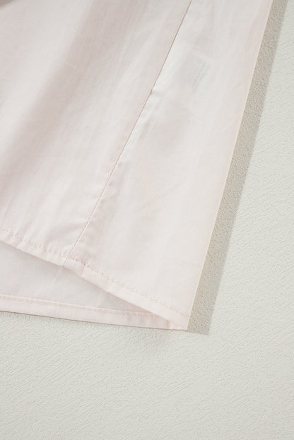 Rosarotes Minikleid aus Sweatshirt-Popeline