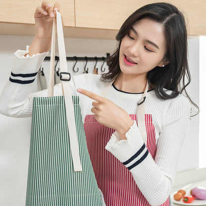 Damen-Schürzen, wasserdicht, verstellbarer Nackengurt, saugfähig, zum Kochen, Gärtnern, Grillen, Backen, ärmellos, Küchenschürze mit Tasche