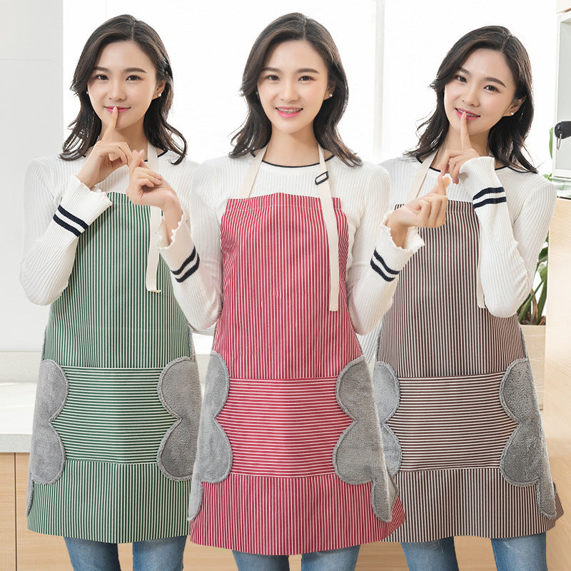 Damen-Schürzen, wasserdicht, verstellbarer Nackengurt, saugfähig, zum Kochen, Gärtnern, Grillen, Backen, ärmellos, Küchenschürze mit Tasche