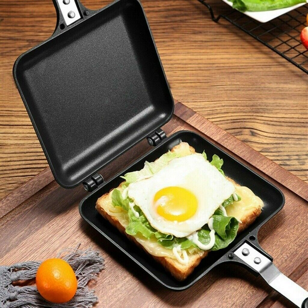 Sandwich Toastie Maker Toaster Maschine Frühstück Antihaft Camping Herd Toaster