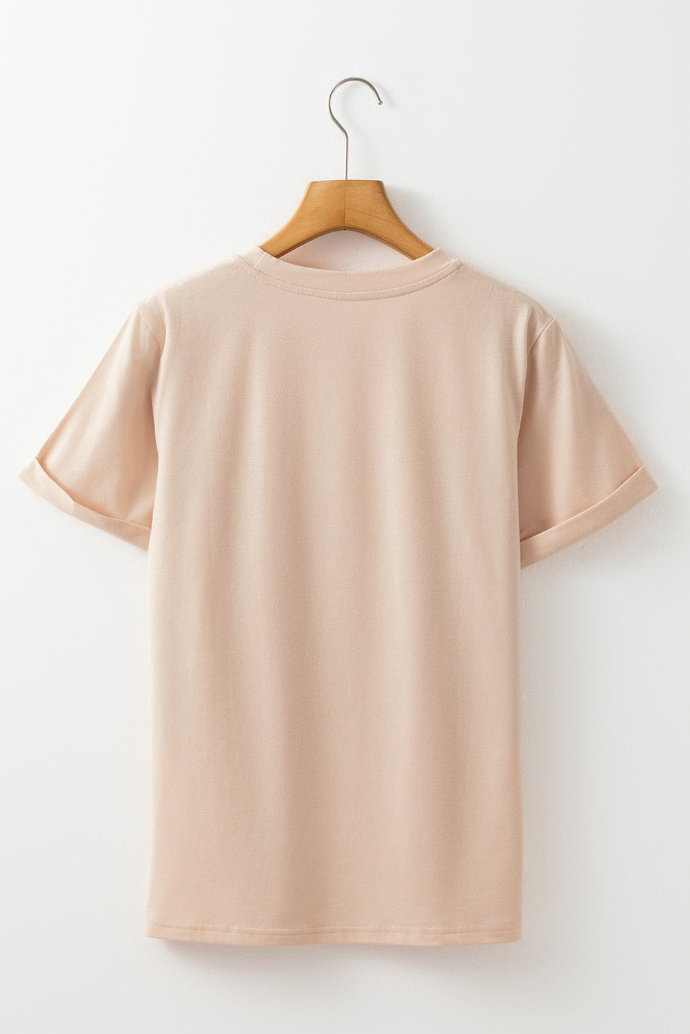 Khakifarbenes T-Shirt mit Kürbis-Grafik und Leopardenmuster