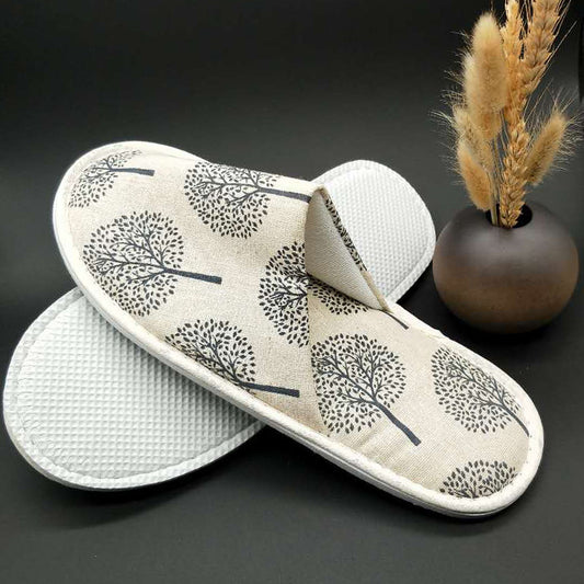 Disposable Slippers Cotton Print Toiletries