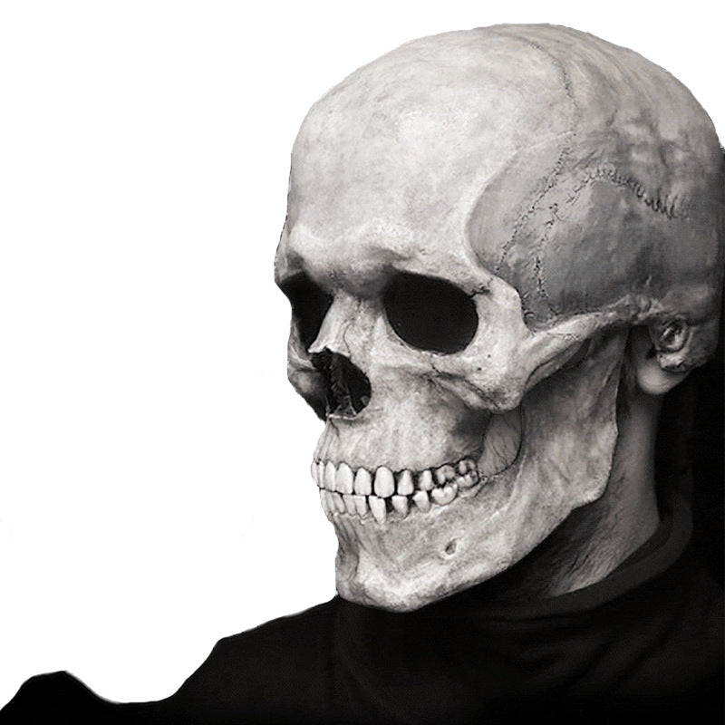 Halloween Beweglicher Mund Schädel Maske Helm Mund Beweglicher Schädel Voller Kopf Schädel Maske