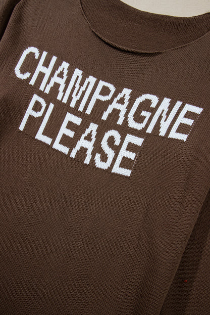 Desert Palm Champagne Please Grafikpullover
