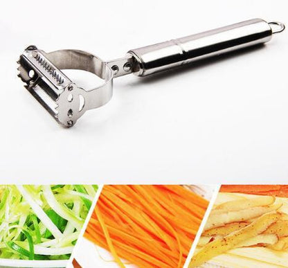 2-in-1-Kartoffelreibe und Julienne-Schäler aus Edelstahl: Unverzichtbar für die Küche
