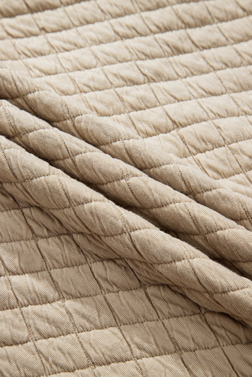Jet Stream – Einfarbige, gesteppte Puffer-Hemdjacke mit Knöpfen