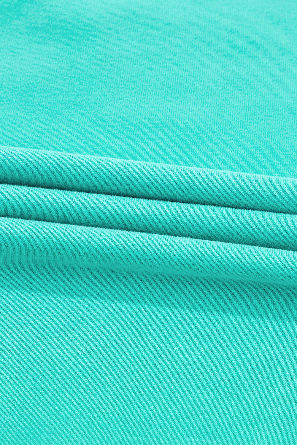 Aruba Blaues, schlichtes Sweatshirt mit Rundhalsausschnitt und überschnittener Schulter