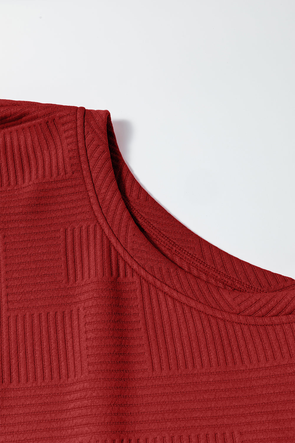 Red Dahlia – Ultra lockeres, strukturiertes, 2-teiliges Slouchy-Outfit