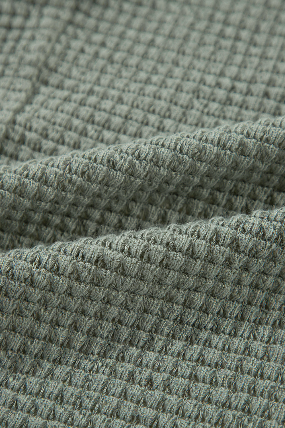 Laurel Green – Strickjacke mit offener Vorderseite und Waffelstrick