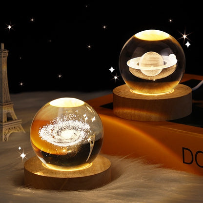 Starry Sky Crystal Ball Night Lamp