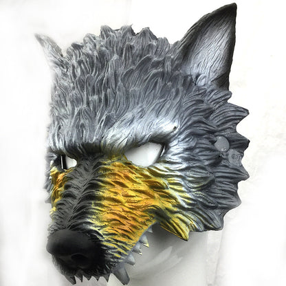 Halloween Performance Bar Maskerade PU Schaum Wolf Kopf Maske