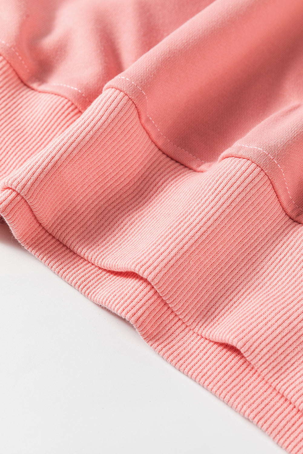Sweatshirt mit überschnittener Schulter und Patchwork-Muster im Farbblockdesign von Blossom