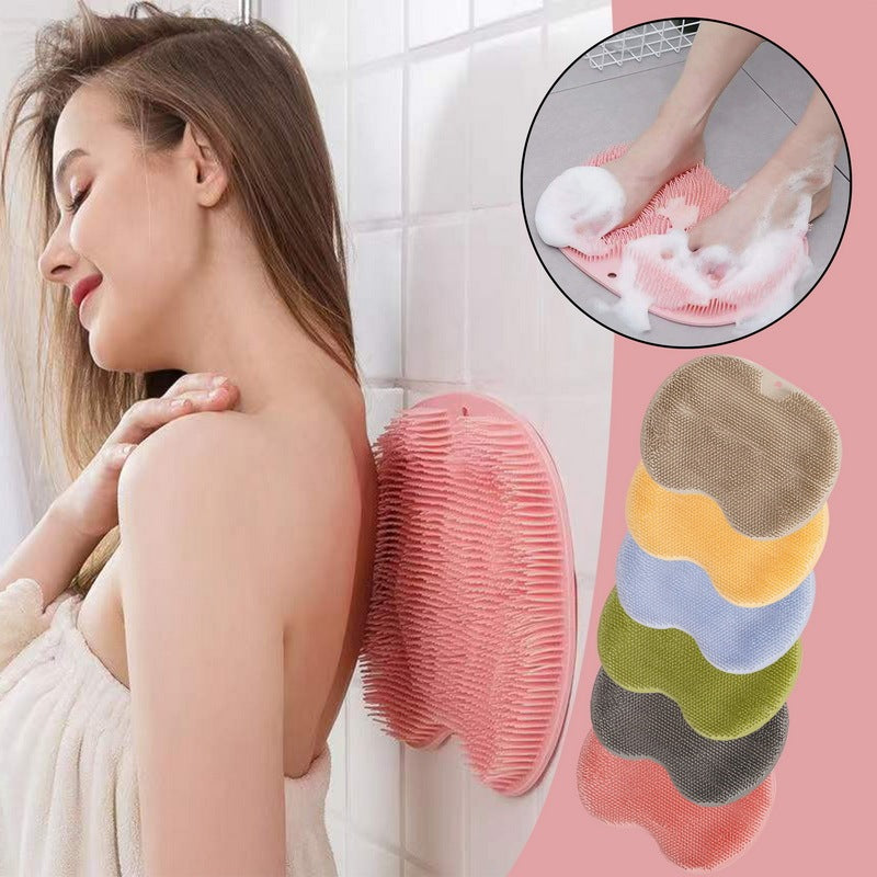 Silicone Massage Bath Brush & Mat