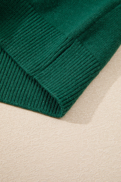 Evergreen Pullover mit Perlen und überschnittener Schulterpartie und Rundhalsausschnitt