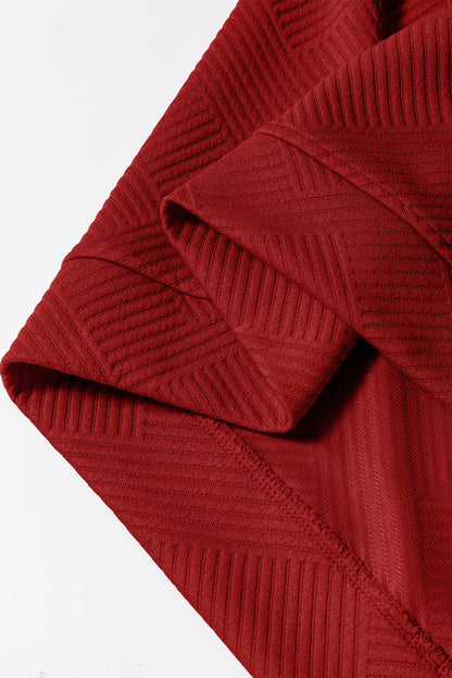 Red Dahlia – Ultra lockeres, strukturiertes, 2-teiliges Slouchy-Outfit
