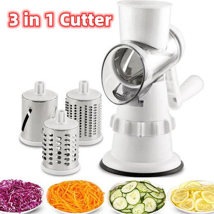 3-in-1 Gemüseschneider &amp; Reibe