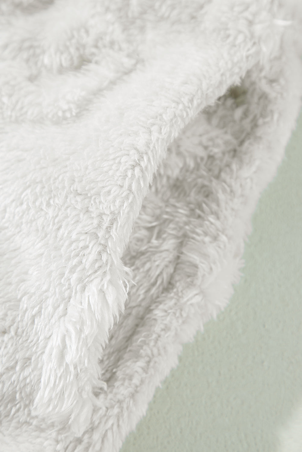 Hellgraues, strukturiertes, lockeres, zweiteiliges Lounge-Set aus Fleece mit Leopardenmuster