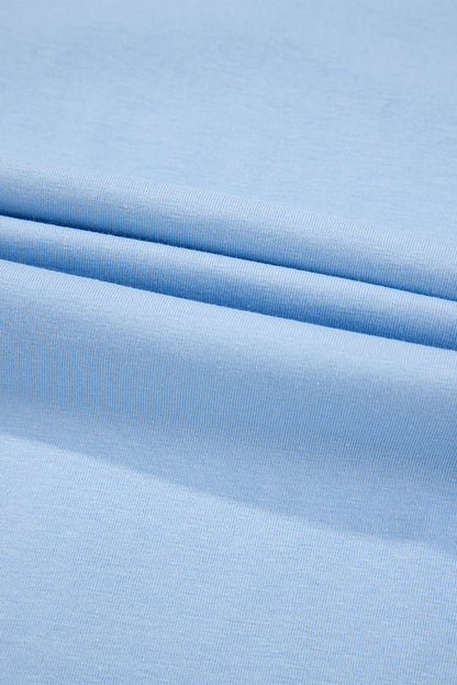 Myosotis Flag Bow Graphic Rundhals-T-Shirt