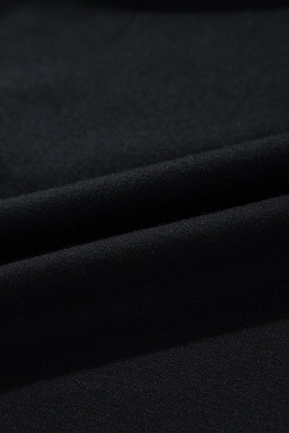 Orange Contrast Geo Raglan Sleeve Patchwork Dress