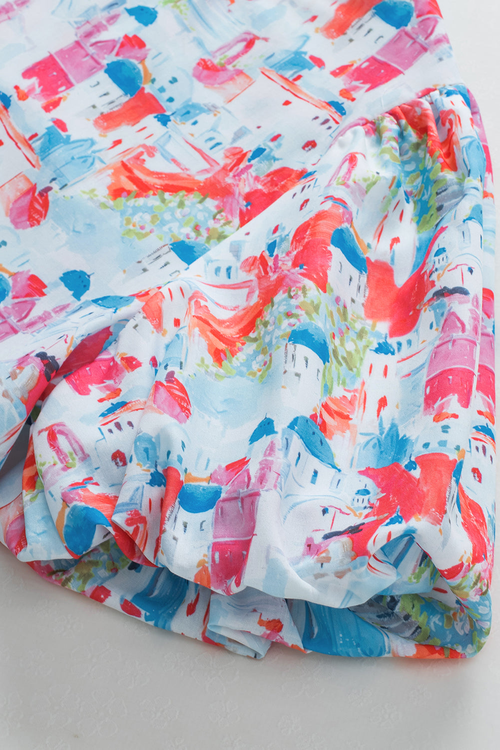 Himmelblaues Babydoll-Oberteil von Parisian Avenue