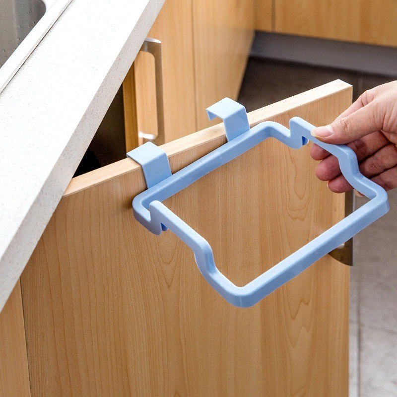 Umweltfreundliche Küche Tür zurück hängen Stil Schrank Stand Müll Müll Taschen Unterstützung Halter