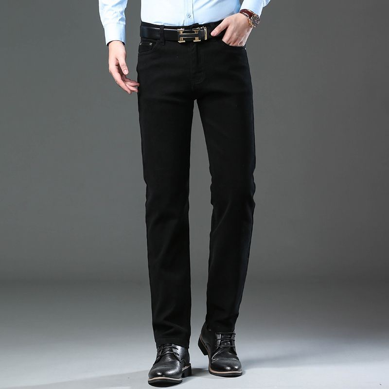 Straight Stretch Comfortable Trousers Mid-high Waist Pants
