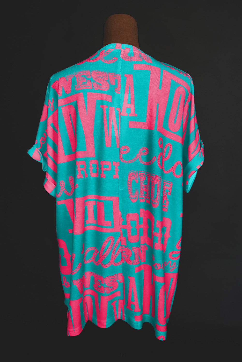 Grünes Howdy Cowboy-T-Shirt mit Buchstaben-Print im Western-Stil