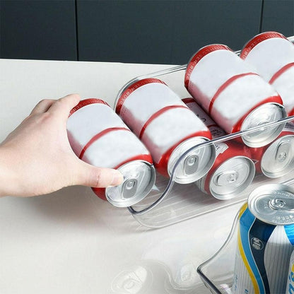 Transparent Beverage Holder: Fridge Organization Essentia