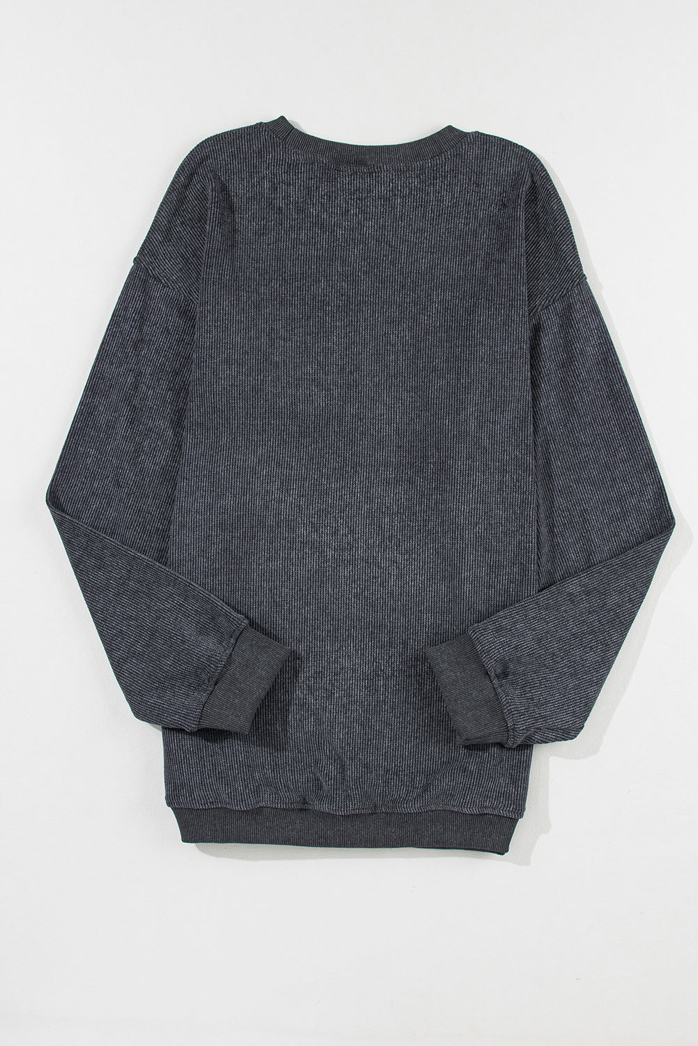 Graues XOXO-Sweatshirt mit Rundhalsausschnitt und Pailletten