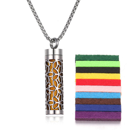 Titanium Steel Aromatherapy Pendant