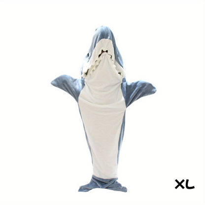 Adult Shark Onesie Blanket: Super Soft Cosy Flannel